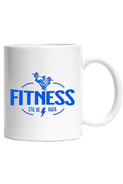 StoryGift Romania Cana Cu Silueta Umana Ridicare Gantere Sport Motivational S...