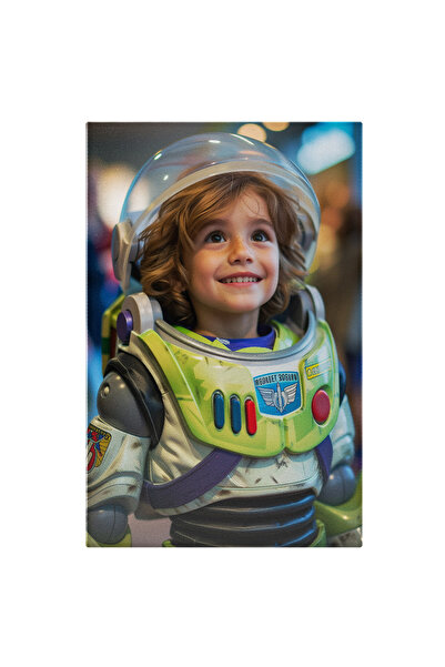 StoryGift Romania Tablou Canvas: Baietel In Costumul Lui Buzz Fulger Din Desenele Animate "povestea Jucariilor"