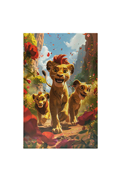 StoryGift Romania Canvas Print: Disney, The Lion King Walking Alone With Rose...