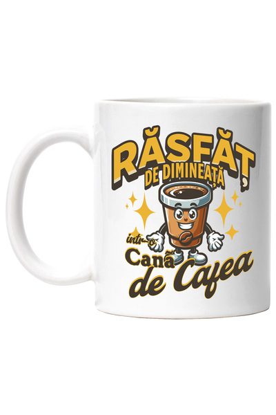 StoryGift Romania Cana Rasfat De Dimineata, Intr-o Cana De Cafea , 330ml, Cer...