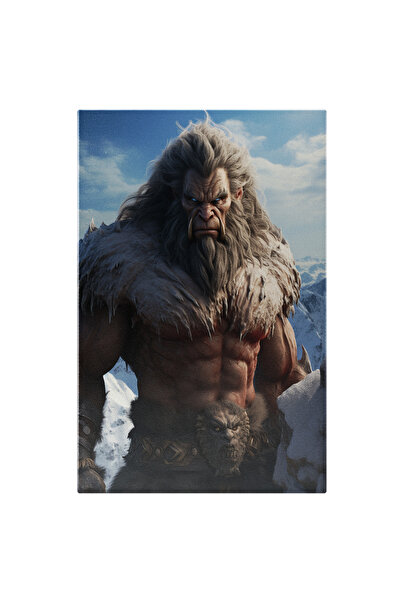 StoryGift Romania Tablou Canvas: Monstrul Din Munti Fioros Cu Doi Colti Mari ...