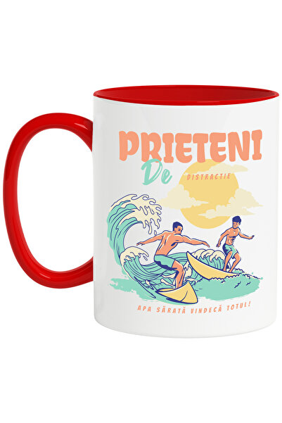 StoryGift Romania Cana Prieteni De Distrctie Surf, Valuri Mare, 330ml, Cerami...