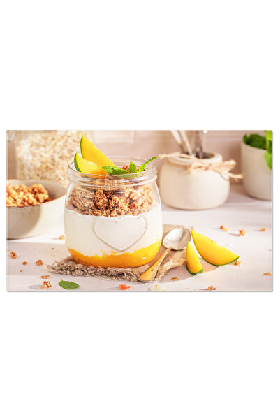 StoryGift Romania Tablou Canvas Granola Gustoasa Cu Mango Un Amestec Sanatos Si Revigorant De Fructe Proaspete Si