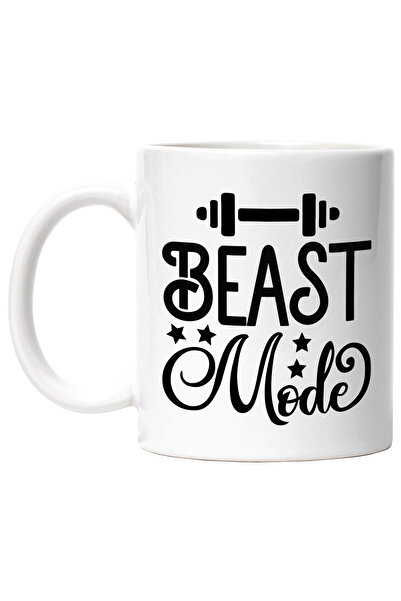 StoryGift Romania Cana Cu Stelute Si O Haltera Cu Textul In Engleza "beast Mo...