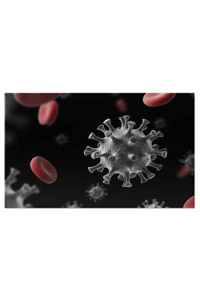 StoryGift Romania Tablou Canvas - Epidemie 2020, Coronavirus, Pericol Global,...