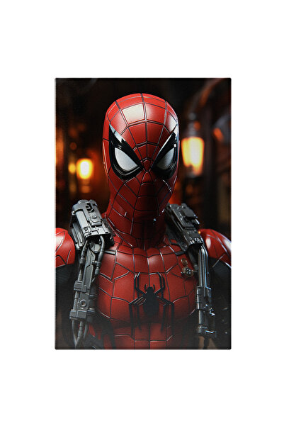 StoryGift Romania Tablou Canvas: Figurina Spider-man In Costum Rosu Echipat C...