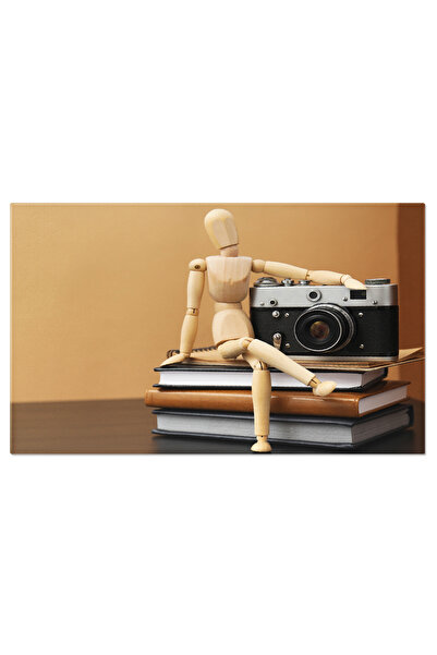 StoryGift Romania Tablou Canvas: Slr Si Arta, Tehnologie Moderna, Pe Fundal B...