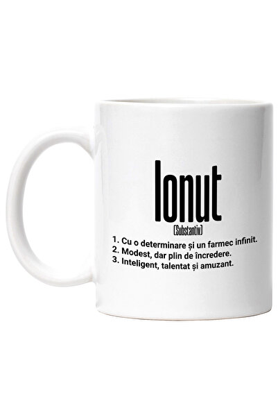 StoryGift Romania Cana Cu Numele Ionut, Determinare, Modest, Inteligent, Amuz...