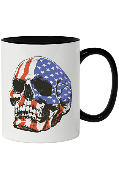 StoryGift Romania Cana Cu Craniu, Steag, Statele Unite Ale Americii, Stele, M...