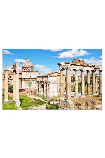 StoryGift Romania Tablou Canvas - Noapte Stralucitoare In Roma: Podul Sant'an...