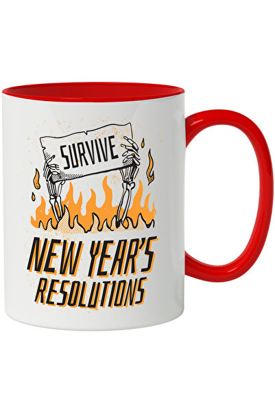 StoryGift Romania Cana Cu Mesaj New Year's Resolutions, Flacari, Anul Nou, Mu...
