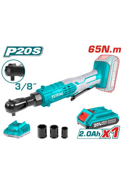 TOTAL Automatic hand battery 20v 65n.m one battery and charger