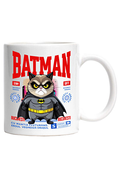 StoryGift Romania Cana Cu Pisica Morocănoasă / Grumpy Cat Pisica In Costum De...