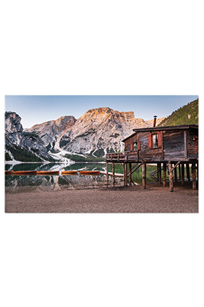 StoryGift Romania Tablou Canvas: Muntii Dolomiti, Peisaj Italian Cu Apa Albastra
