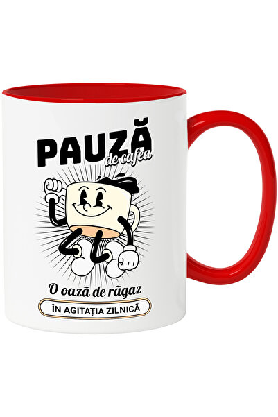 StoryGift Romania Cana Pauza De Cafea – O Oaza De Ragaz Energie, 330ml, Ceram...