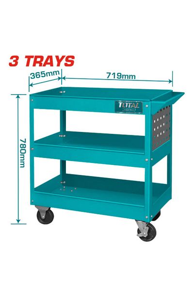 TOTAL 3-drawer tool cabinet