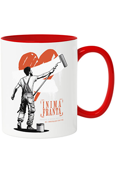 StoryGift Romania Cana Inima Franta - Incepe O Noua Relatie, 330ml, Ceramic C...
