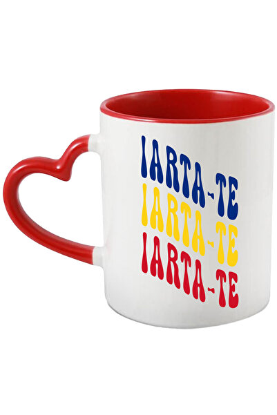 StoryGift Romania Cana Cuvantul Iarta-te, In Culorile Steagului Romaniei, Ros...