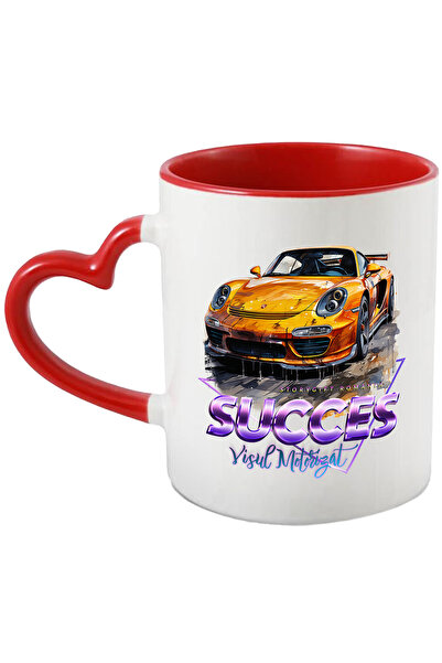 StoryGift Romania Cana Cu Mesaj Succes Visul Motorizat, Triunghi, Masina Spor...