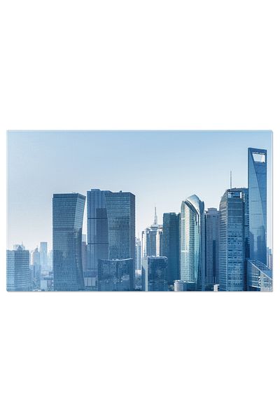 StoryGift Romania Canvas Painting: Dawn Light - Towards Pudong Peak At Dawn