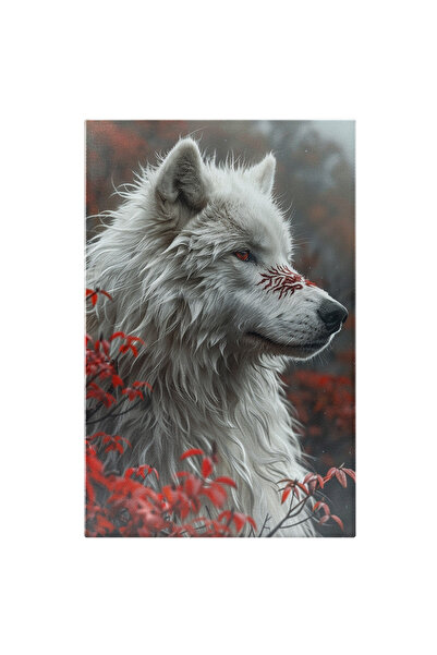 StoryGift Romania Tablou Canvas: Amprentă Lăsată De Frunzele Roșii Pe Blana A...