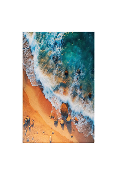 StoryGift Romania Tablou Canvas: O Dimineata Pe Plaja - Soare Mare Valuri Pic...