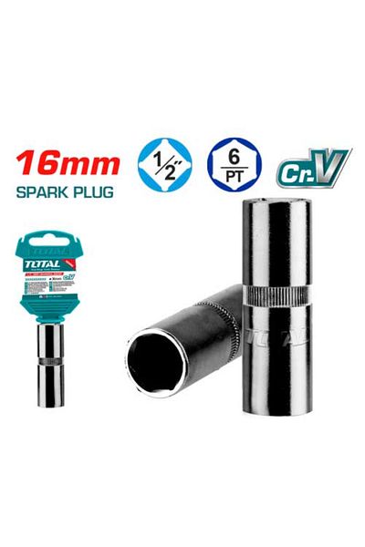 TOTAL 16mm 1/2" Long Chrome Spark Plug