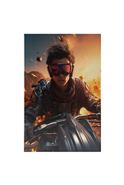 StoryGift Romania Tablou Canvas: De Aventura Barbat Calatorind Prin Lumina So...