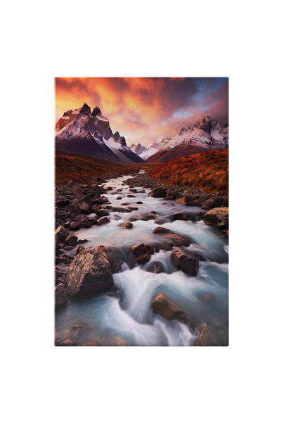 StoryGift Romania Tablou Canvas: Peisaj Cu Izvor Si Munti - Natura Libertate ...