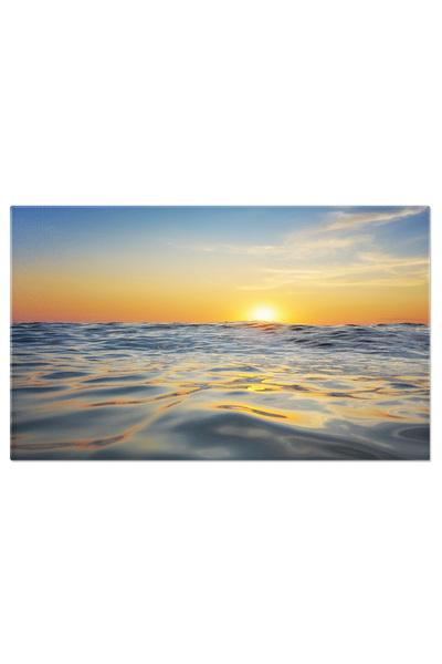 StoryGift Romania Tablou Canvas Valuri La Apus, Valuri, Apus, Orizont, Ocean,...