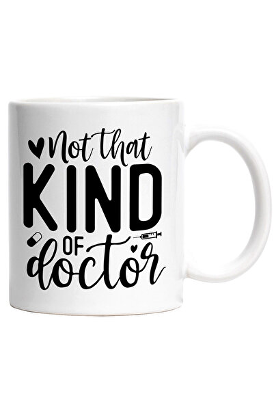 StoryGift Romania Cana Cu Inimioare Si Textul "nu Acel Tip De Doctor" Cu Maner Alb, Cu Maner Alb Stg ,s,stg