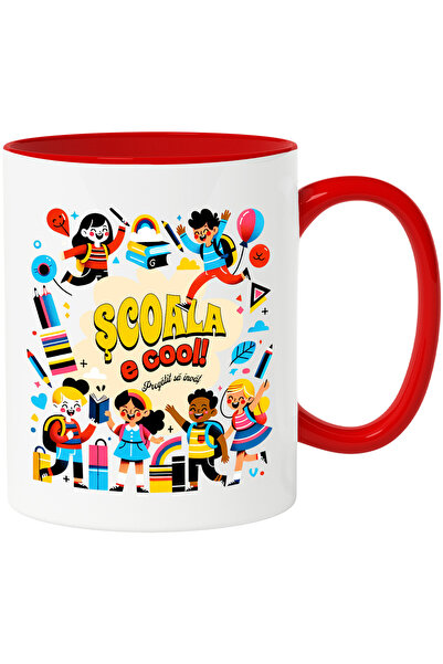 StoryGift Romania Cana Scoala E Cool. Pregatit Sa Invat Educatie, 330ml, Cera...
