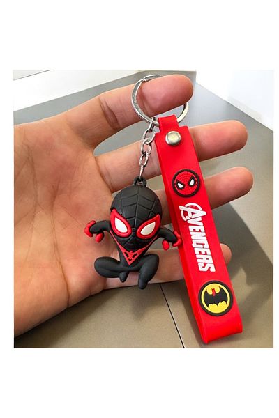 Glitterring 2-Piece Spiderman Keyring and Bag Accessory Set