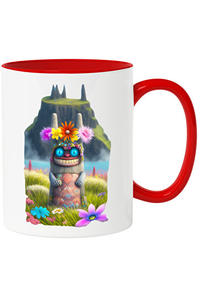 StoryGift Romania Cana Cu Totem Animal Zambaret, Fantastic, Amuzant, Magie,ceramica, 330ml, Cu Man, Cu ,stg