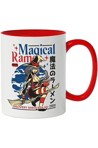 StoryGift Romania Cana Cu Mesaj In Engleza Magical Ramen, Vrajitoare, Mancare, Multicolor 330 Ml, , Cu ,stg