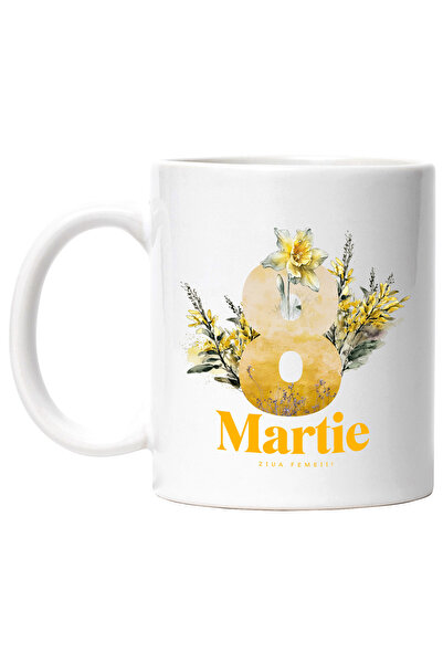 StoryGift Romania Cana 8 Martie Ziua Femeii Sarbatoare Mama Flori, 330ml, Cer...