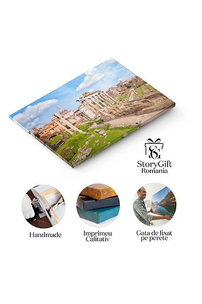 StoryGift Romania Tablou Canvas - Reflectarea Stancilor In Apa Marii La Rasarit