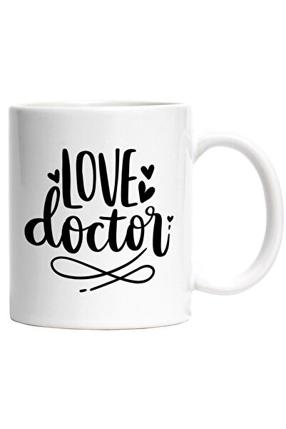 StoryGift Romania Cana Cu Inimioare Si Textul In Engleza "love Doctor" - Doct...