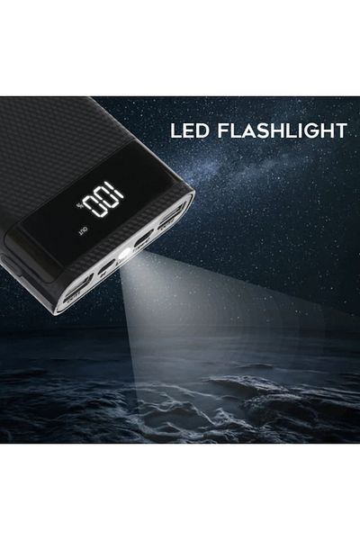 Choice صندوق تخزين شحن بطاريات 4x18650 أسود 5 فولت 2 أمبير بمنفذ USB مزدوج من النوع C حافظة بنك طاقة DIY لأجهزة Android Micro