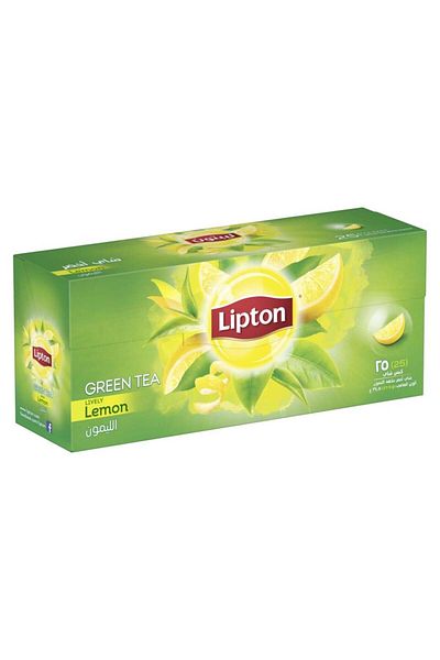 Lipton Lipton Green Tea with Lemon 25 Teabags, Pack of 3