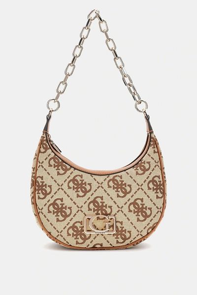 Guess Cırce Hobo taška přes rameno Dámská hnědá taška přes rameno Hwjo9642010-ltl
