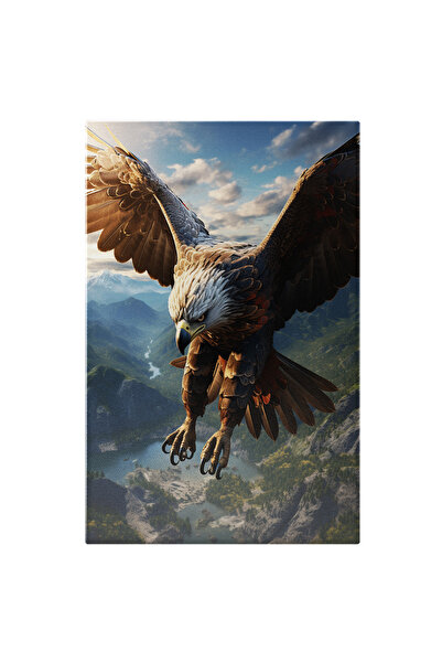 StoryGift Romania Tablou Canvas: Furiosul Vulture Pregatit De A-si Prinde Victima Cu Ghearele Ascutite Si Ciocul