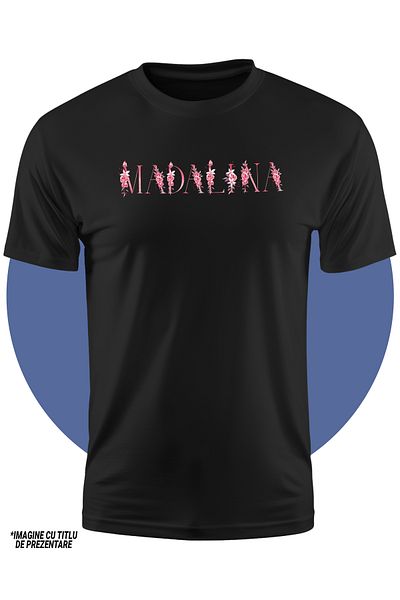 StoryGift Romania Tricou Copii Fete Cu Numele Madalina, Floral, Colorat, Creativ, Frumos, Unicat 100% B,STG