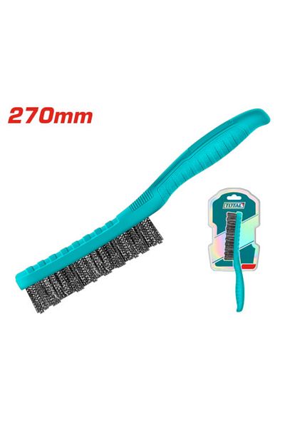 TOTAL 270mm plastic handle iron brush