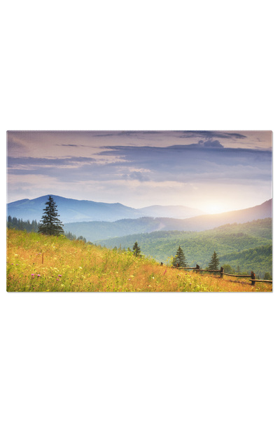 StoryGift Romania Tablou Canvas Muntii Carpati La Rasaritul Soarelui Muntii C...