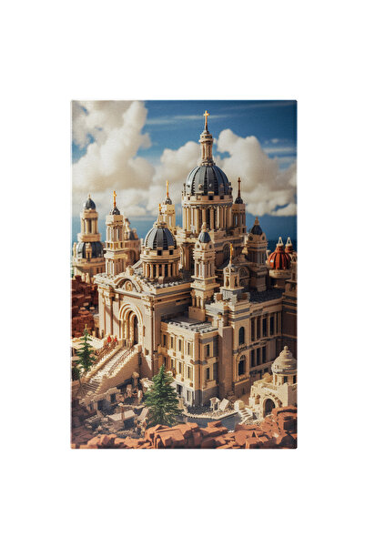 StoryGift Romania Tablou Canvas: View Catedrala Nuante Albastre Rasarit De So...