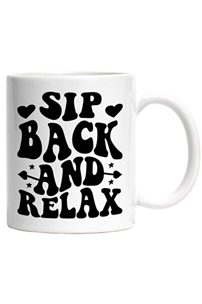 StoryGift Romania Cana Cu Inimioare Si Textul "soarbe Inapoi Si Relaxeaza-te"...