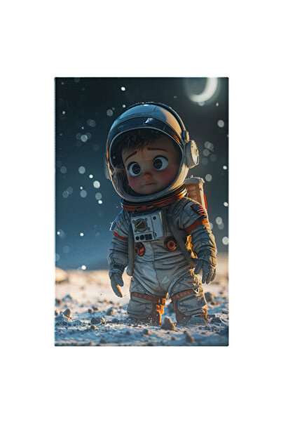 StoryGift Romania Tablou Canvas: Un Copil Astronaut Pe O Planeta - Sf Pictura...