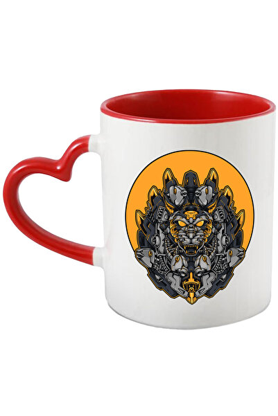 StoryGift Romania Cana Cu Cap De Pisica, Robot, Peste, Mecha, Sci Fi, Cyberpu...