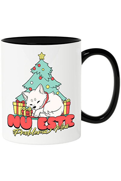 StoryGift Romania Cana Cu Caine Dormind Langa Brad Cadouri Colorate Text Nu E...